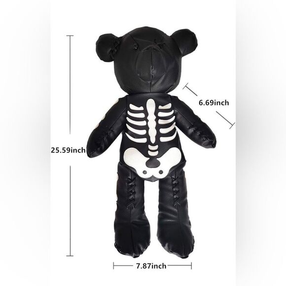 Men|women Teddy Bear|skeleton |punk style |Backpack - Picture 4 of 9
